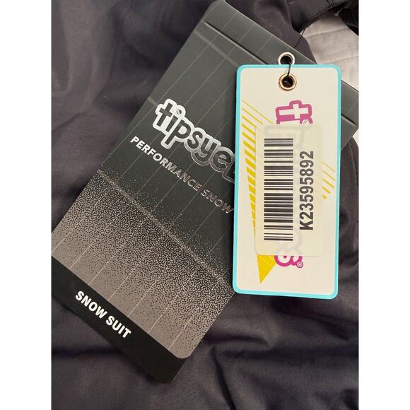 Tipsy Elves Snow Suit Mens XL Black Pink Blue Night Run One Piece Ski Retro NWT - Picture 6 of 15